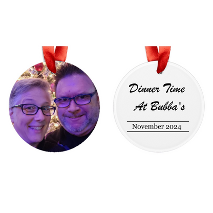 Personalized Double-Sided Acrylic Ornament – Add your Photo and Custom Text