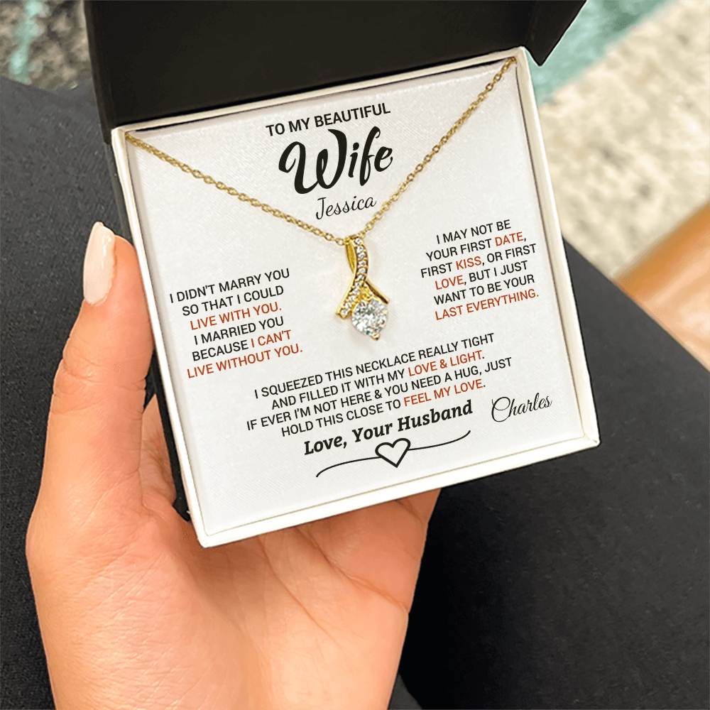 Personalized Alluring Beauty Necklace - Gift for Wife