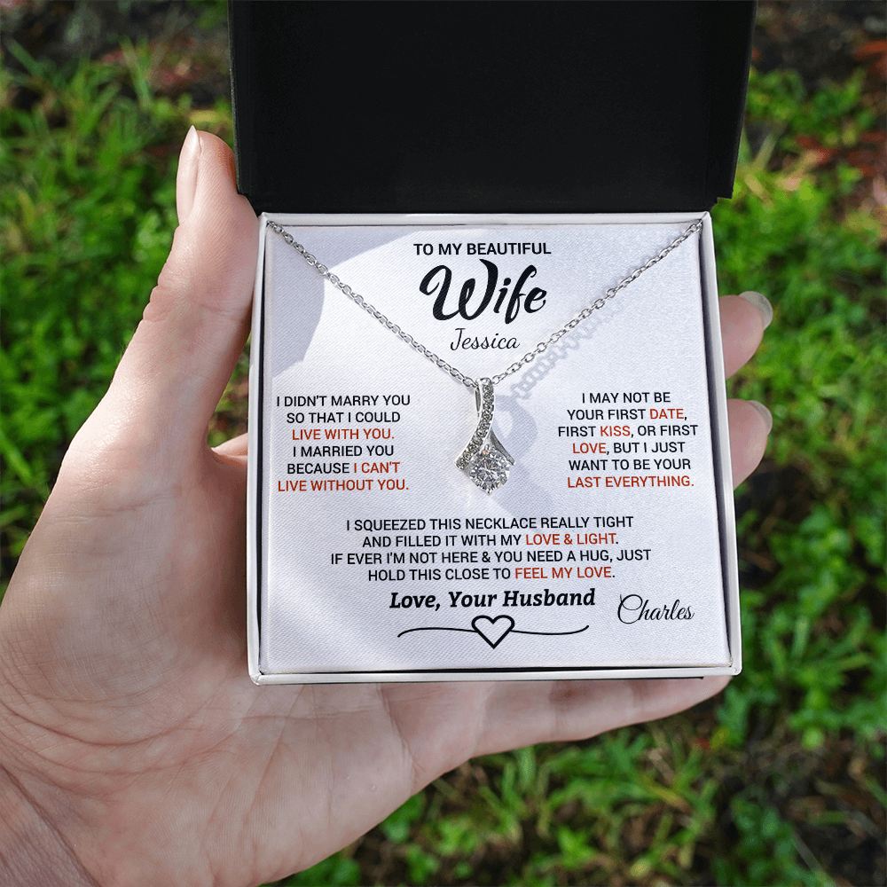 Personalized Alluring Beauty Necklace - Gift for Wife