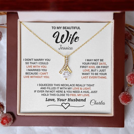 Personalized Alluring Beauty Necklace - Gift for Wife