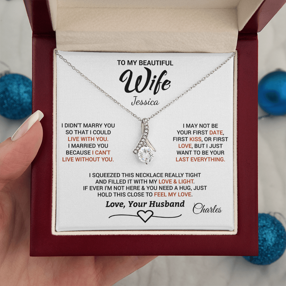 Personalized Alluring Beauty Necklace - Gift for Wife