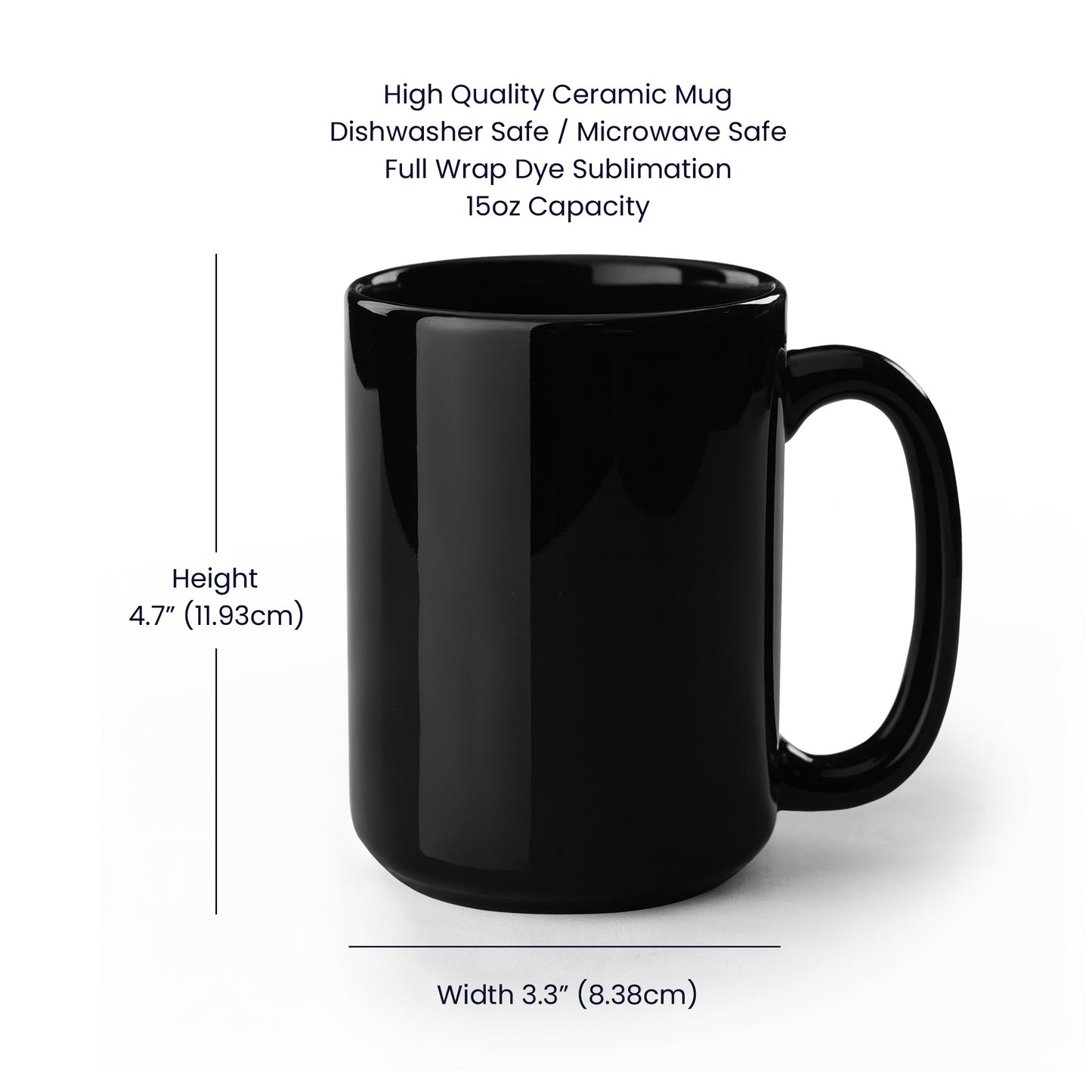 Be My Valentine's - Black Gloss Ceramic Mug