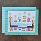 Handmade Birthday Greeting Card Bundle – Bold and Bright 4-Card Die-Cut Design