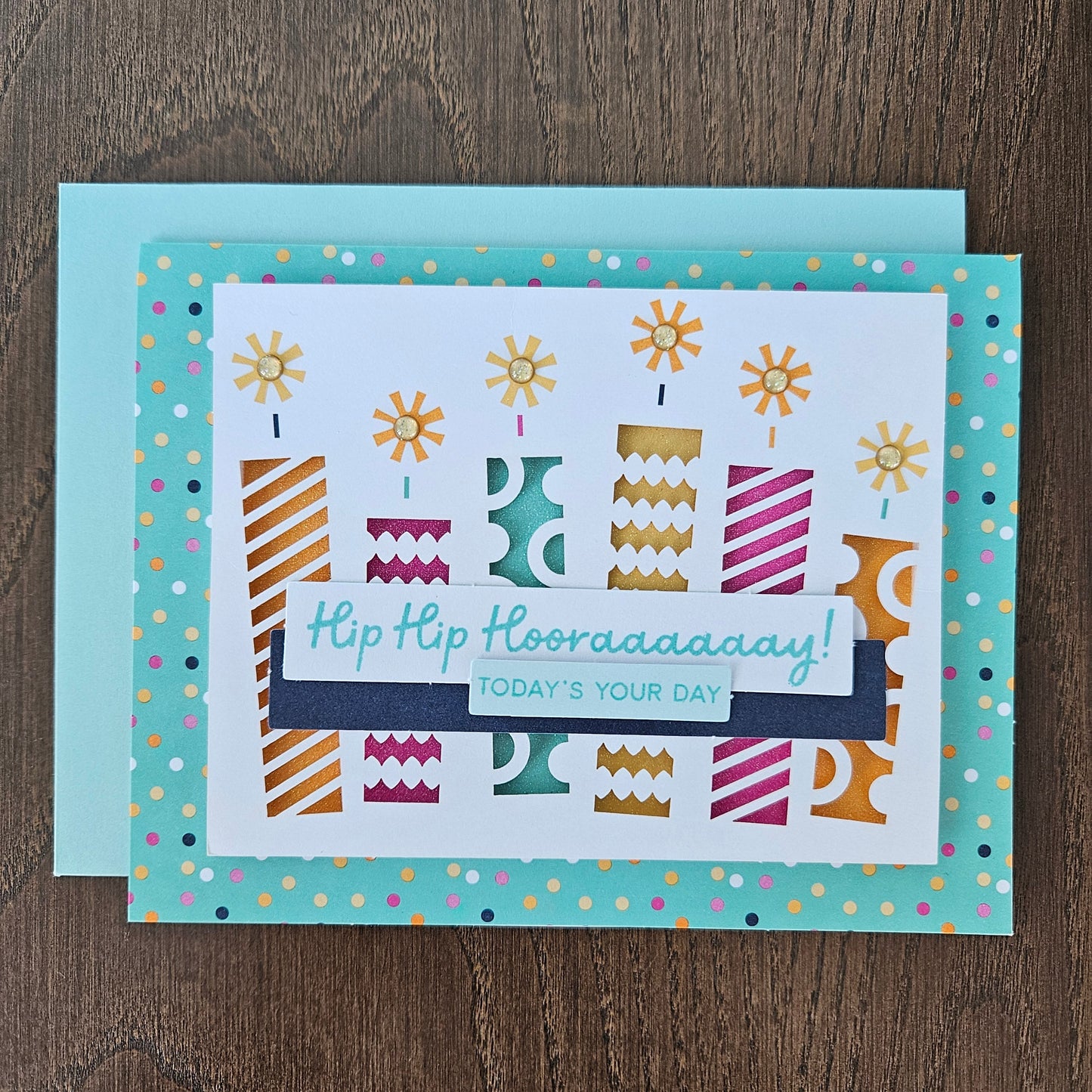 Handmade Birthday Greeting Card Bundle – Bold and Bright 4-Card Die-Cut Design